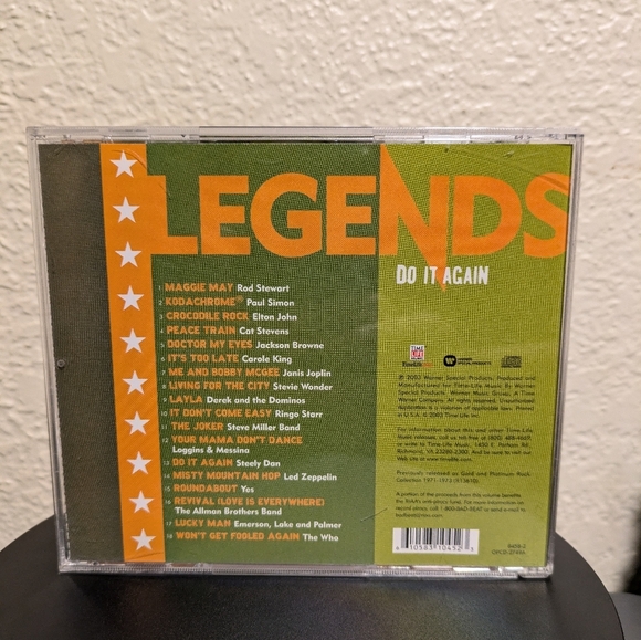 LEGENDS Black and Orange CD with Bold Typography - Picture 3 of 6